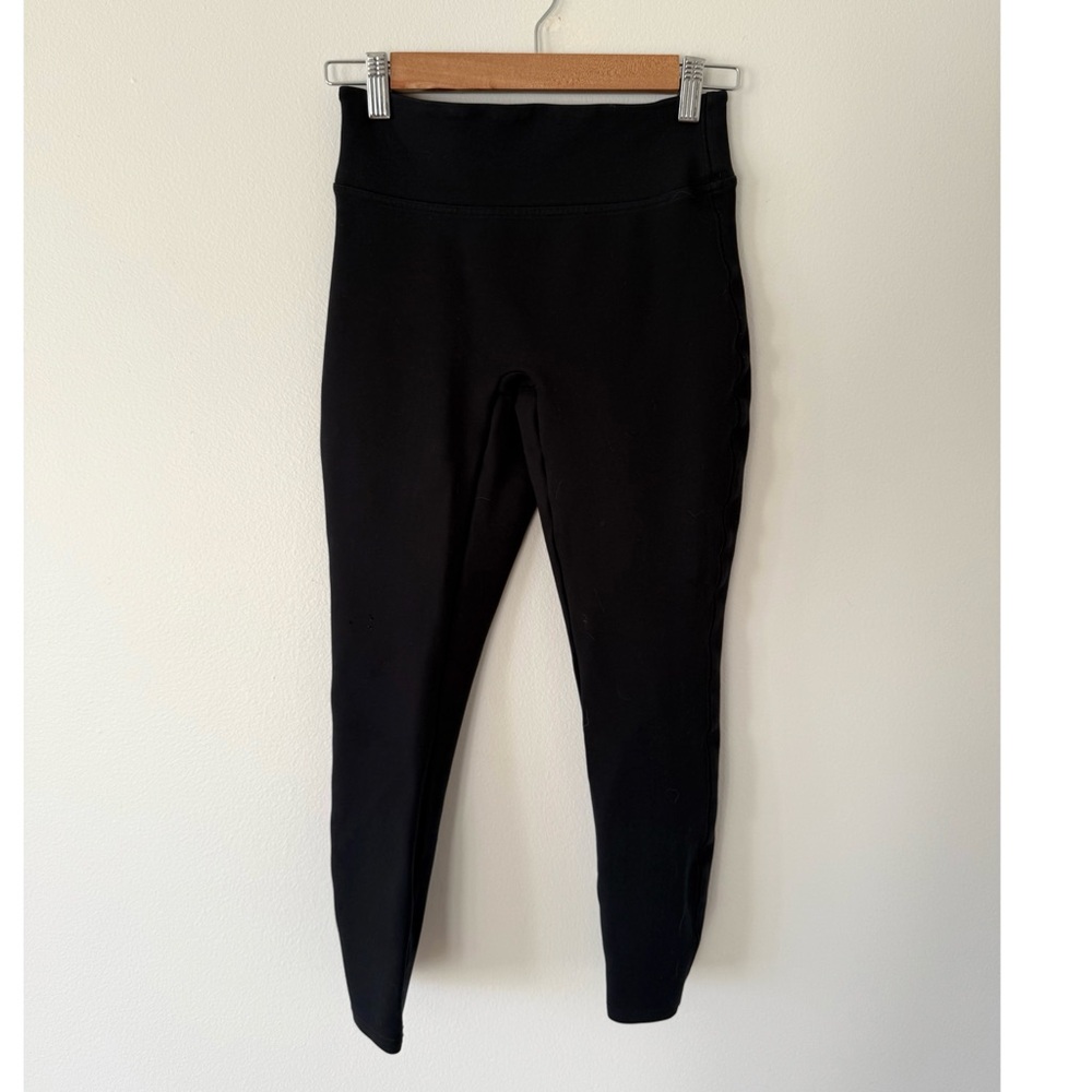 Spanx Ponte Ankle Leggings in Black - Picture 3 of 6